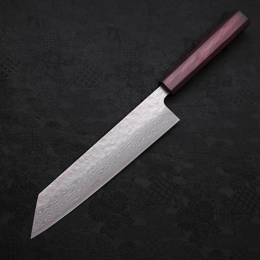 Kiritsuke AUS-10 Nashiji Damast Lila Urushi Griff 210mm - Image 2