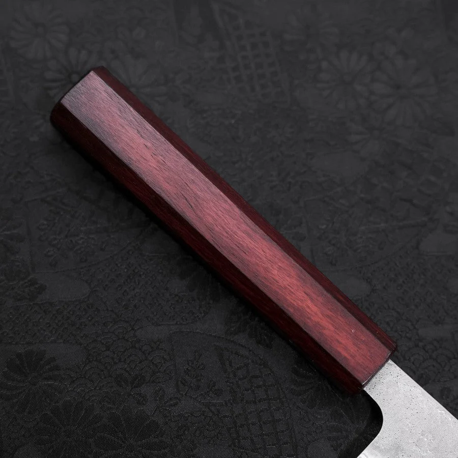 Kiritsuke AUS-10 Nashiji Damast Lila Urushi Griff 210mm - Image 6
