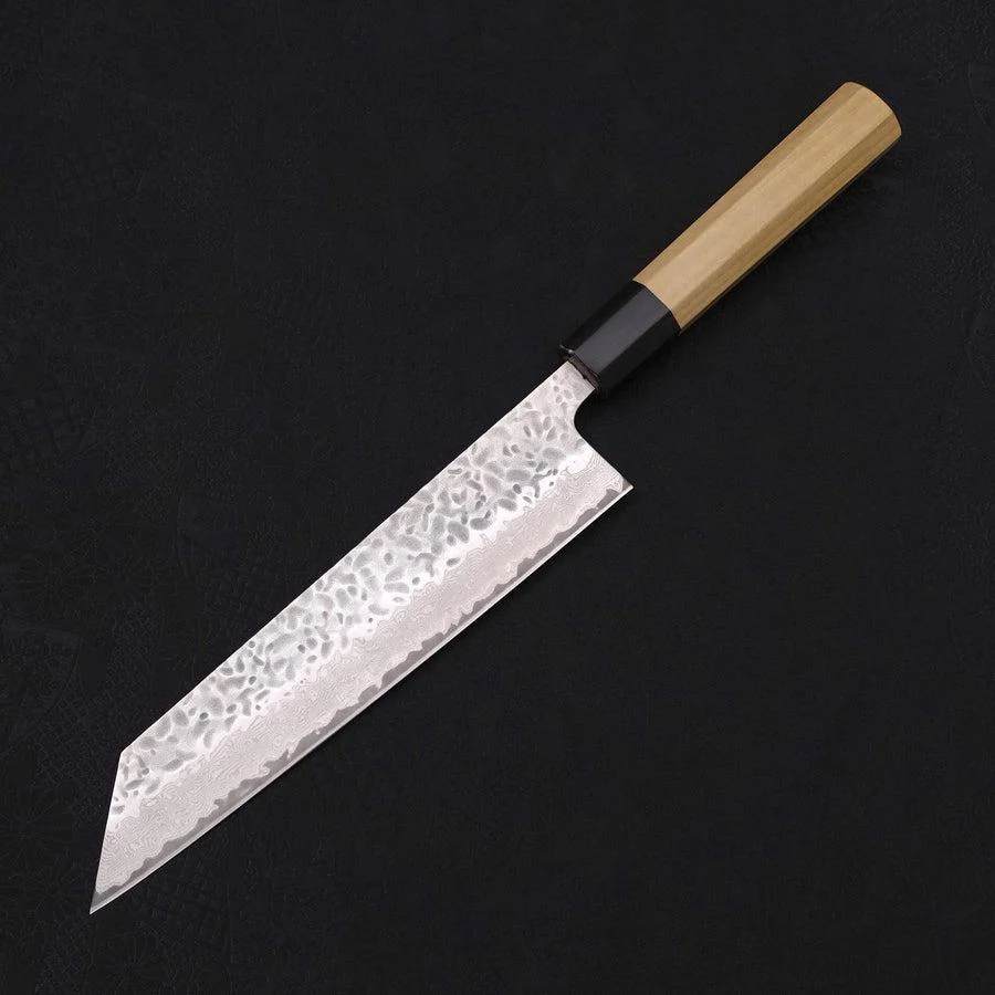 Kiritsuke AUS-10 Tsuchime Damast Büffelhorn und Magnolienholz Griff 210mm - Image 2