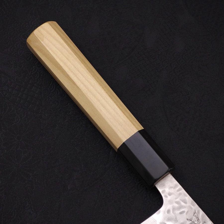 Kiritsuke AUS-10 Tsuchime Damast Büffelhorn und Magnolienholz Griff 210mm - Image 6