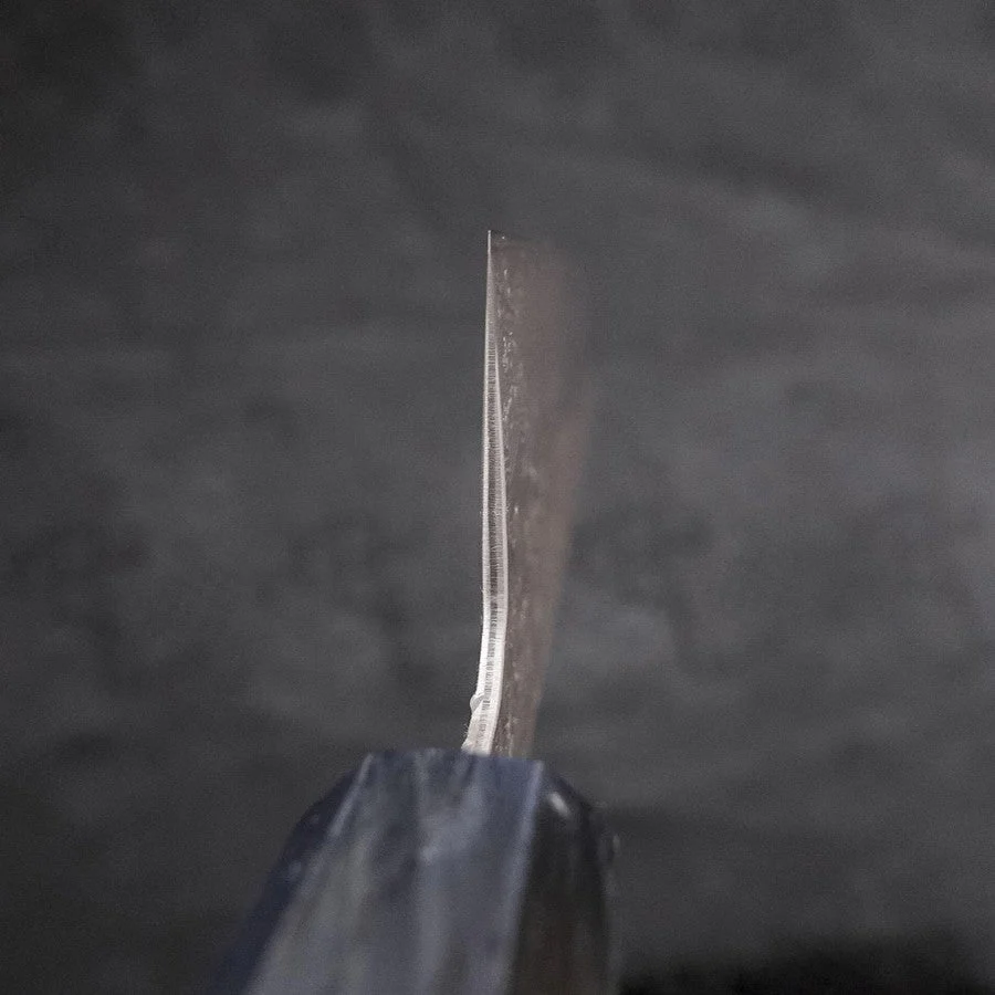 Kiritsuke AUS-10 Tsuchime Damast Dunkelblauer Urushi Griff 210mm - Image 4