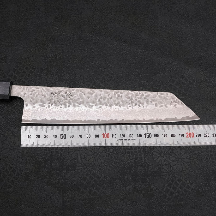 Kiritsuke AUS-10 Tsuchime Damast Dunkelblauer Urushi Griff 210mm - Image 7