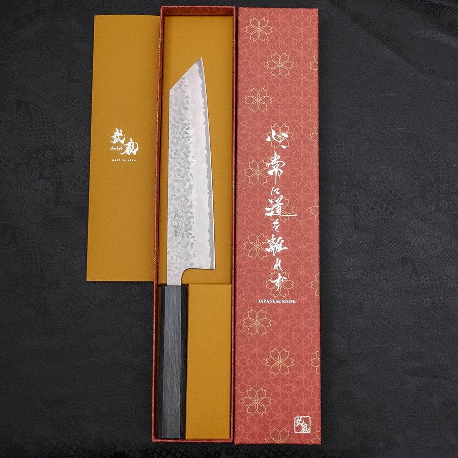 Kiritsuke AUS-10 Tsuchime Damast Dunkelblauer Urushi Griff 210mm - Image 8