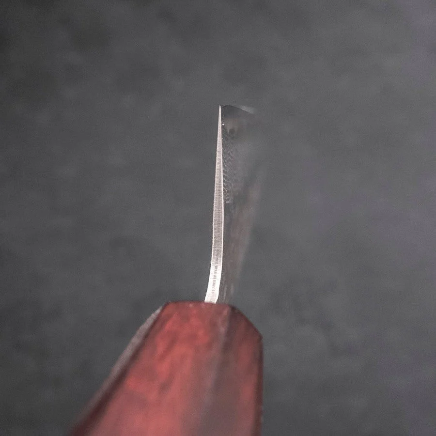 Kiritsuke AUS-10 Tsuchime Damast Lila Urushi Griff 210mm - Image 4