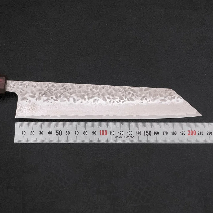 Kiritsuke AUS-10 Tsuchime Damast Lila Urushi Griff 210mm - Image 7