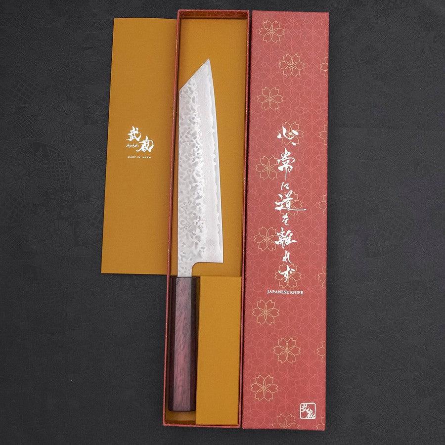 Kiritsuke AUS-10 Tsuchime Damast Lila Urushi Griff 210mm - Image 8