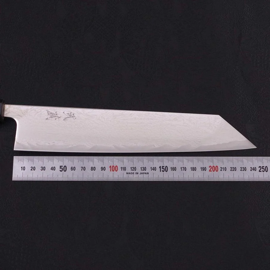Kiritsuke AUS-10 Wellen-Nickel Damast Büffelhorn und Magnolienholz Griff 240mm - Image 7