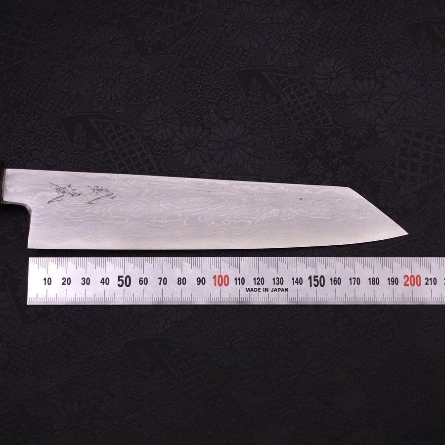 Kiritsuke Blue Steel #1 Suminagashi Schwarzer Ishime Griff 200mm - Image 7