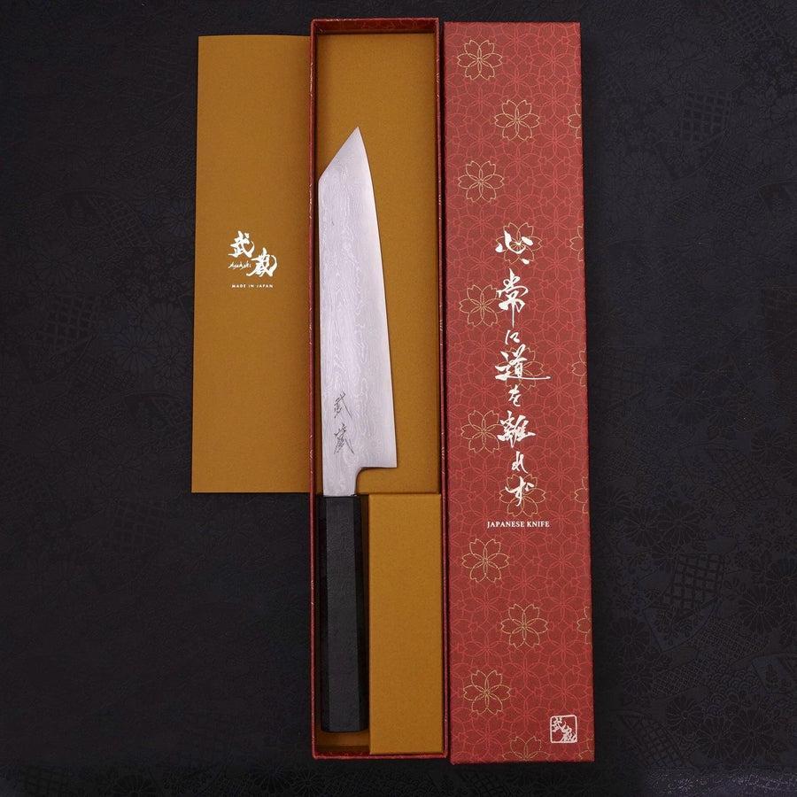 Kiritsuke Blue Steel #1 Suminagashi Schwarzer Ishime Griff 200mm - Image 8