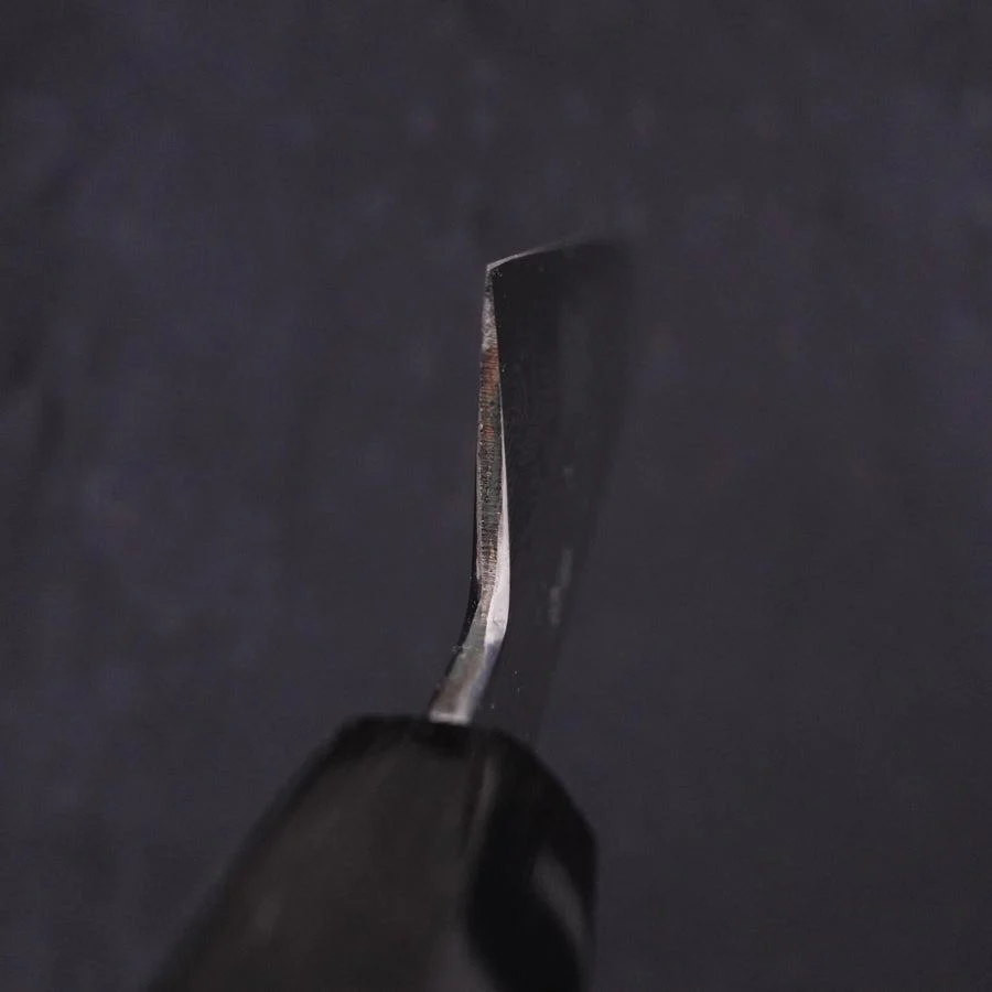 Kiritsuke Blue Steel #1 Suminagashi Büffelhorn und Ebenholz Griff 200mm - Image 4