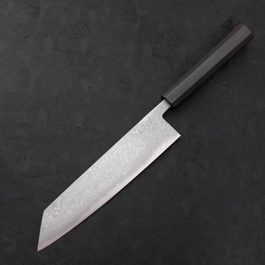 Kiritsuke Blue Steel #2 Damast Büffelhorn und Ebenholz Griff 210mm - Image 2