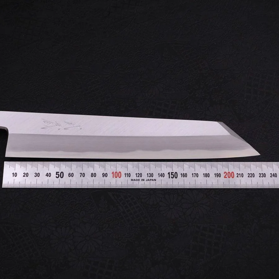 Kiritsuke Blue Steel #2 Kasumi Büffelhorn und Magnolienholz Griff 240mm - Image 7