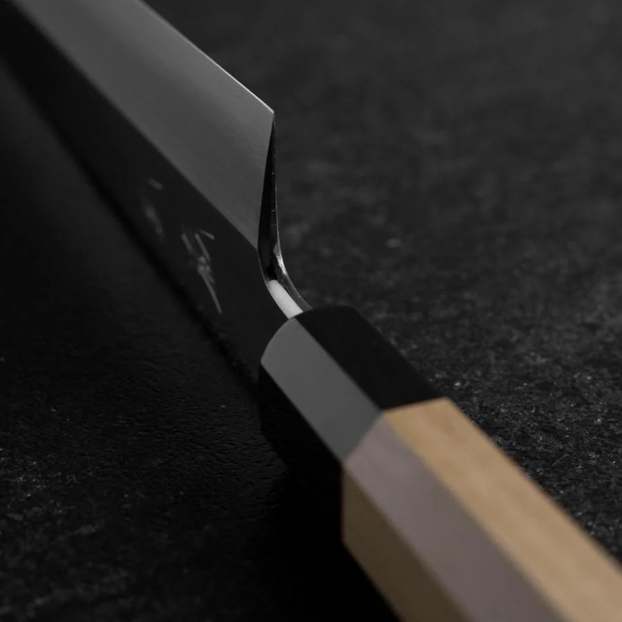 Kiritsuke Blue Steel #2 Kasumi Büffelhorn und Magnolienholz Griff 270mm - Image 4