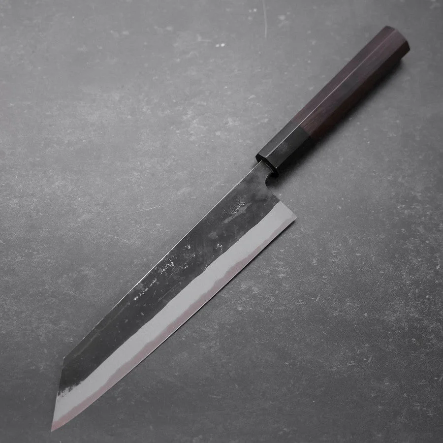 Kiritsuke Blue Steel #2 Kurouchi Büffelhorn und Ebenholz Griff 210mm - Image 2