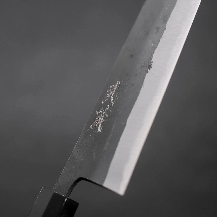 Kiritsuke Blue Steel #2 Kurouchi Büffelhorn und Ebenholz Griff 210mm - Image 3