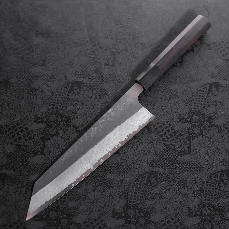 Kiritsuke Blue Steel #2 Kurouchi Damast Chokin "Drache" Büffelhorn und Ebenholz Griff 210mm - Image 2