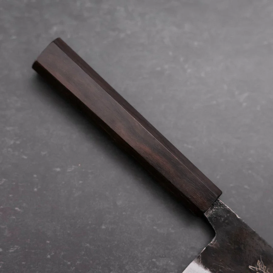 Kiritsuke Blue Steel #2 Kurouchi Ebenholz Griff 210mm - Image 6