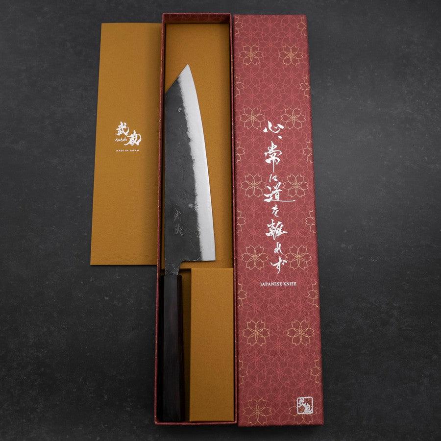 Kiritsuke Blue Steel #2 Kurouchi Ebenholz Griff 210mm - Image 8