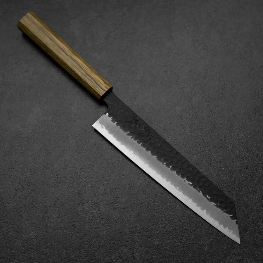 Kiritsuke Blue Super Kurouchi Tsuchime Eichenholz Griff 210mm