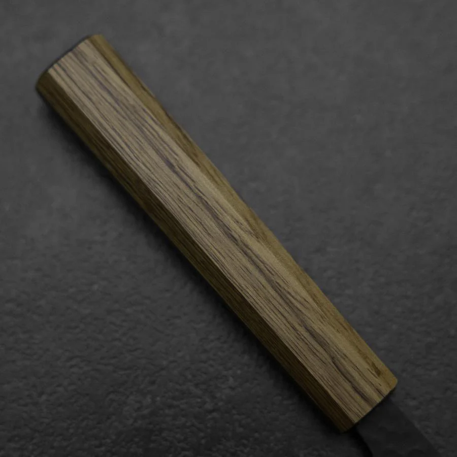 Kiritsuke Blue Super Kurouchi Tsuchime Eichenholz Griff 210mm - Image 6
