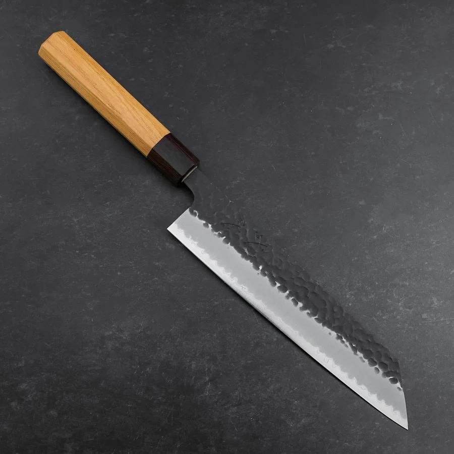 Kiritsuke Blue Super Kurouchi Tsuchime Zelkove Griff 210mm
