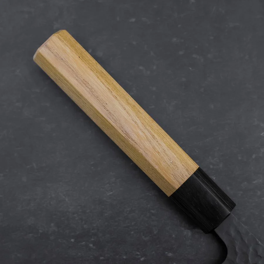 Kiritsuke Blue Super Kurouchi Tsuchime Zelkove Griff 210mm - Image 6