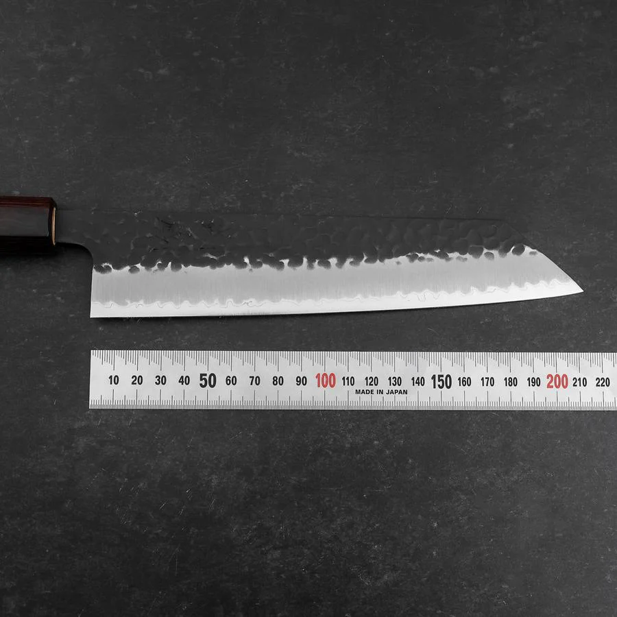 Kiritsuke Blue Super Kurouchi Tsuchime Zelkove Griff 210mm - Image 7