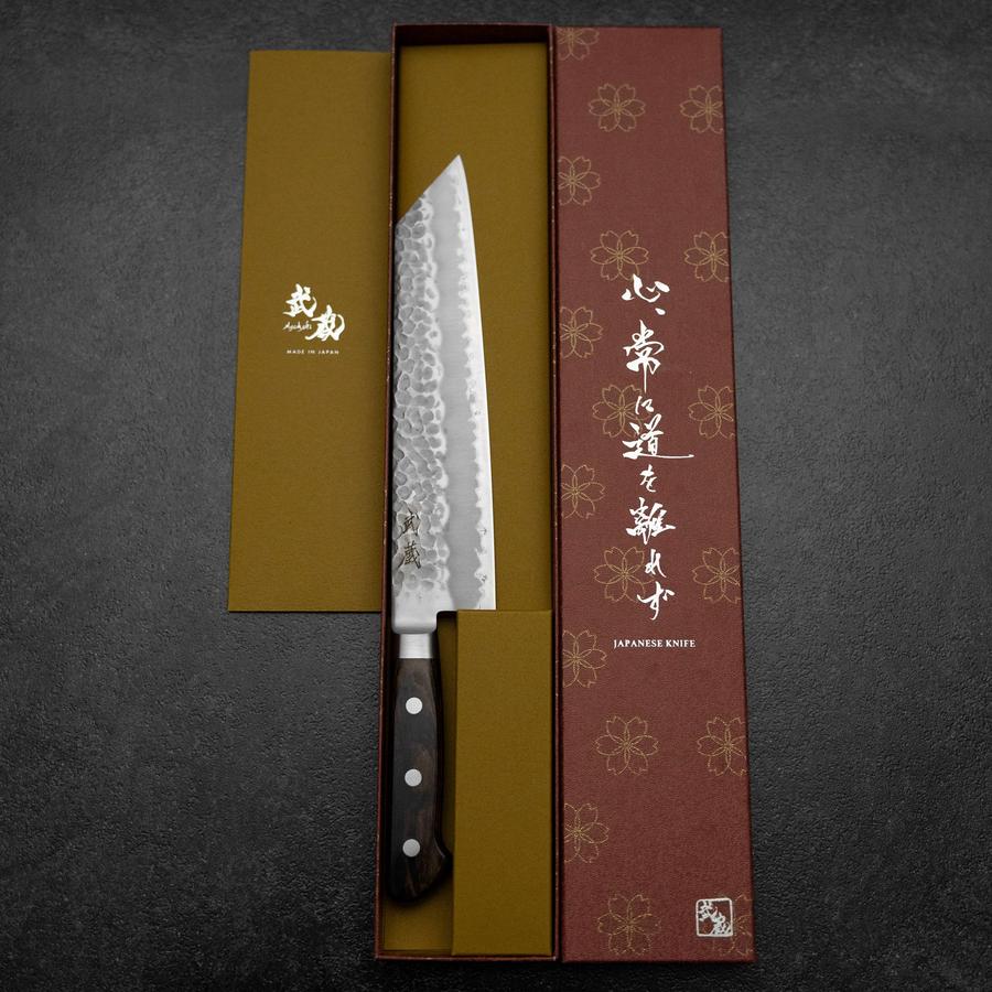 Kiritsuke Blue Super Tsuchime Brauner Westlicher Griff 210mm - Image 8
