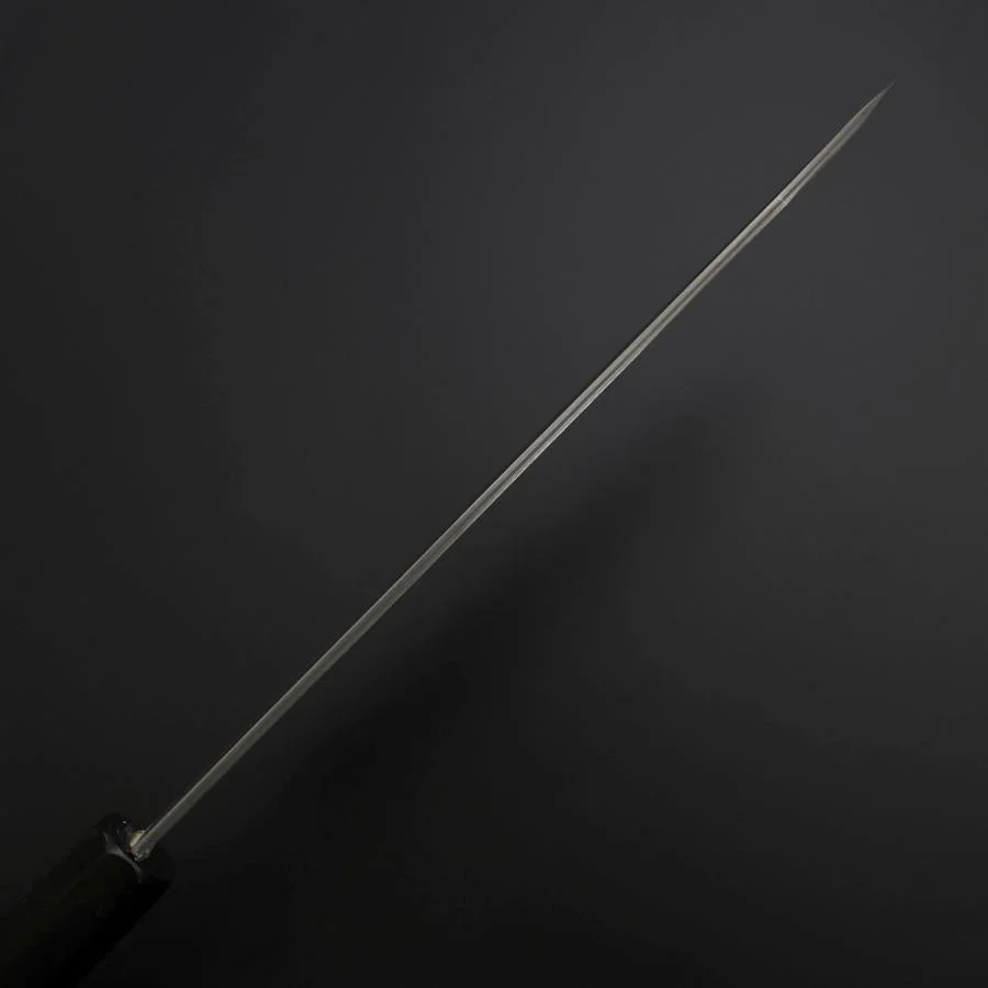 Kiritsuke Kobalt Edelstahl HRC62 Kurouchi Damast Büffelhorn und Ebenholz Griff 210mm - Image 5