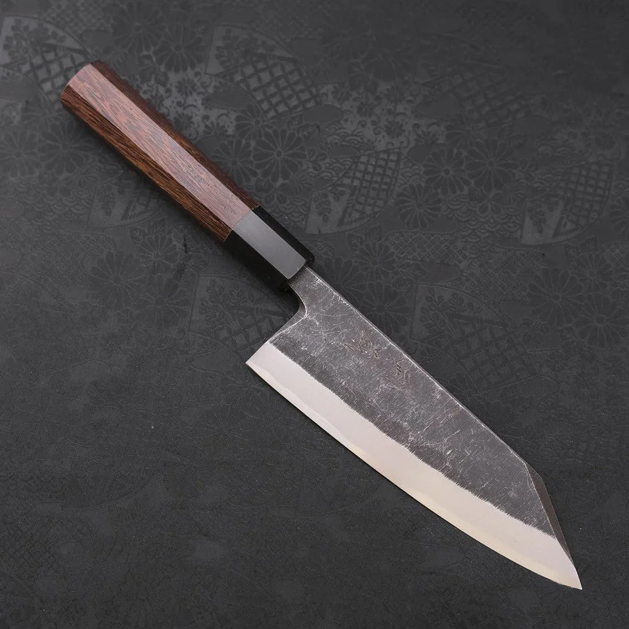 Kiritsuke Deba Blue Steel #2 Kurouchi Büffelhorn und Wenge Griff 165mm
