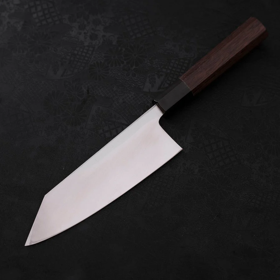 Kiritsuke Deba Blue Steel #2 Kurouchi Büffelhorn und Wenge Griff 165mm - Image 2