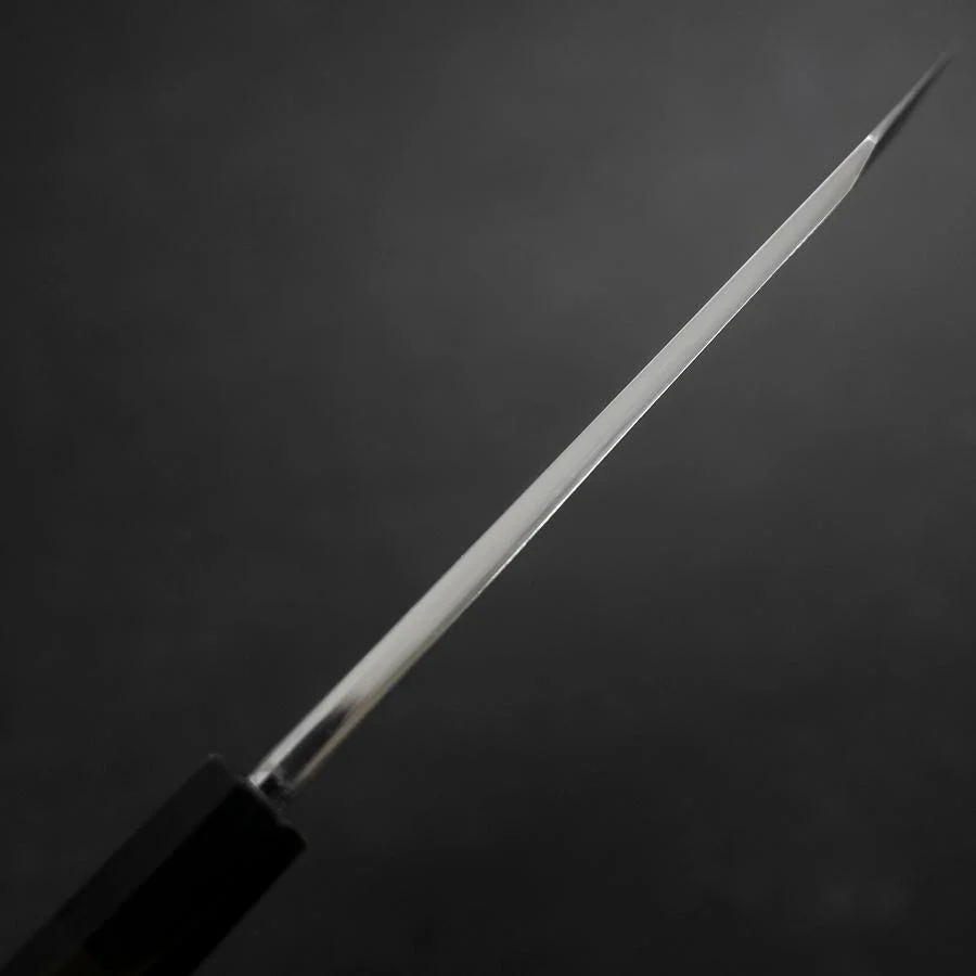 Kiritsuke Deba Honyaki Silver Steel #3 Kagami Büffelhorn und Ebenholz Griff 180mm - Image 5