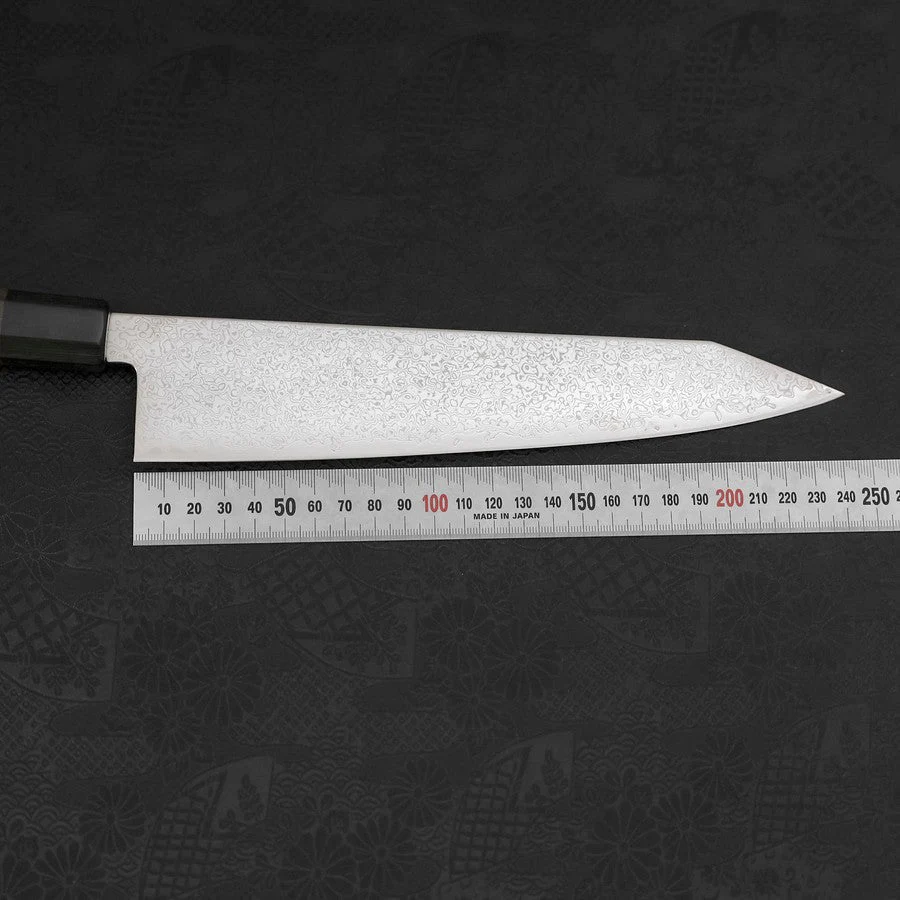 Kiritsuke Gyuto SG-2 Damast Dunkelgrüner Griff 240mm - Image 7
