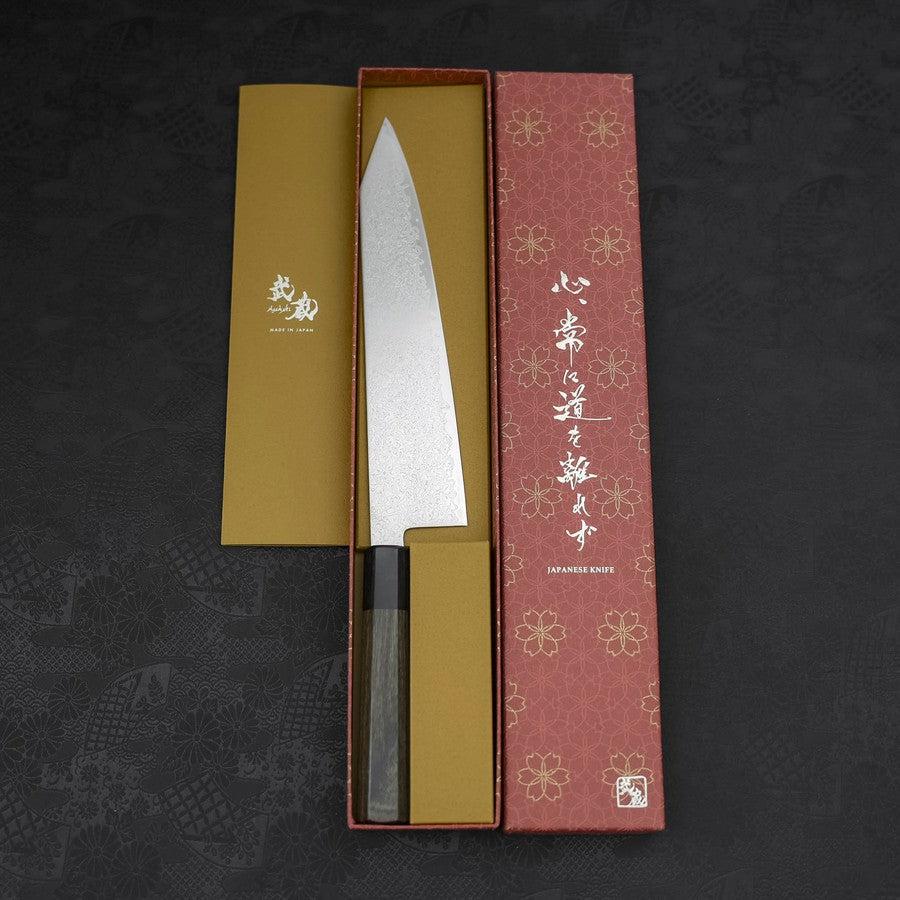 Kiritsuke Gyuto SG-2 Damast Dunkelgrüner Griff 240mm - Image 8