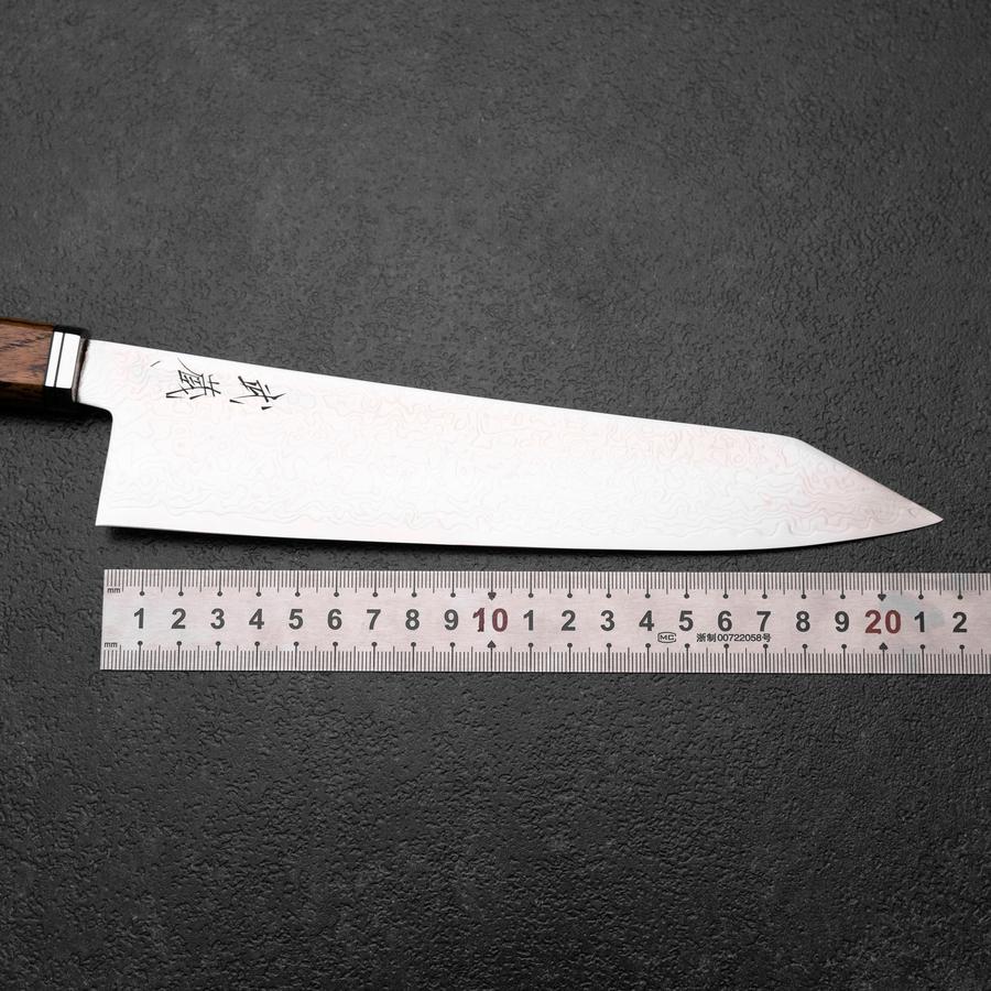 Kiritsuke Gyuto SG-2 Damast Westlicher Goldener Ebenholz Griff 210mm - Image 7