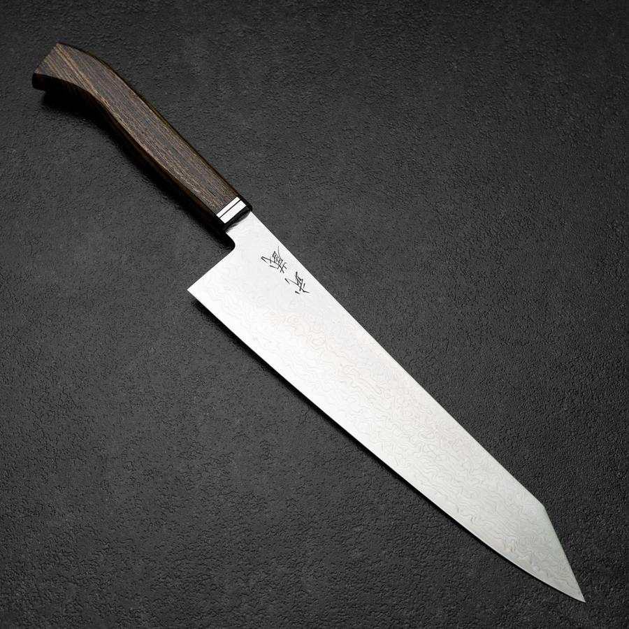 Kiritsuke Gyuto SG-2 Damast Westlicher Goldener Ebenholz Griff 240mm