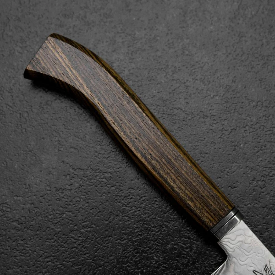 Kiritsuke Gyuto SG-2 Damast Westlicher Goldener Ebenholz Griff 240mm - Image 6