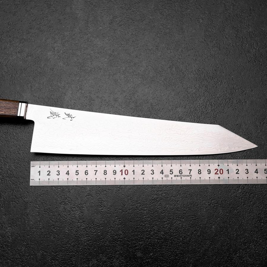 Kiritsuke Gyuto SG-2 Damast Westlicher Goldener Ebenholz Griff 240mm - Image 7