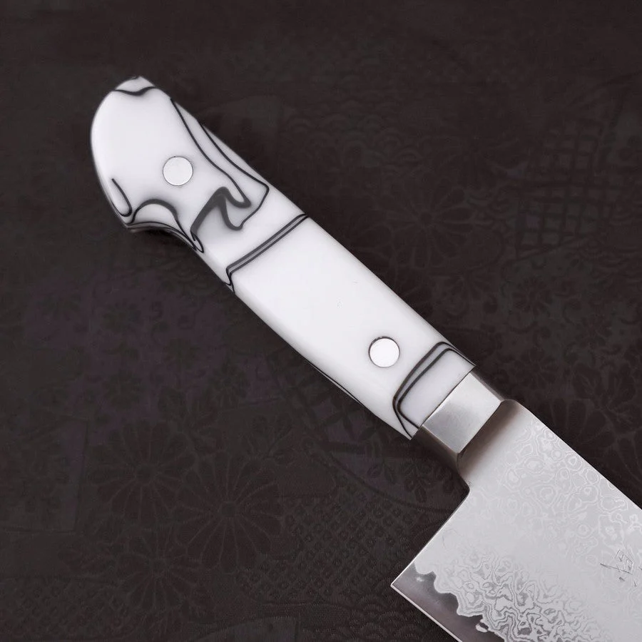 Kiritsuke Gyuto SG-2 Damast Weißer Griff 240mm - Image 6