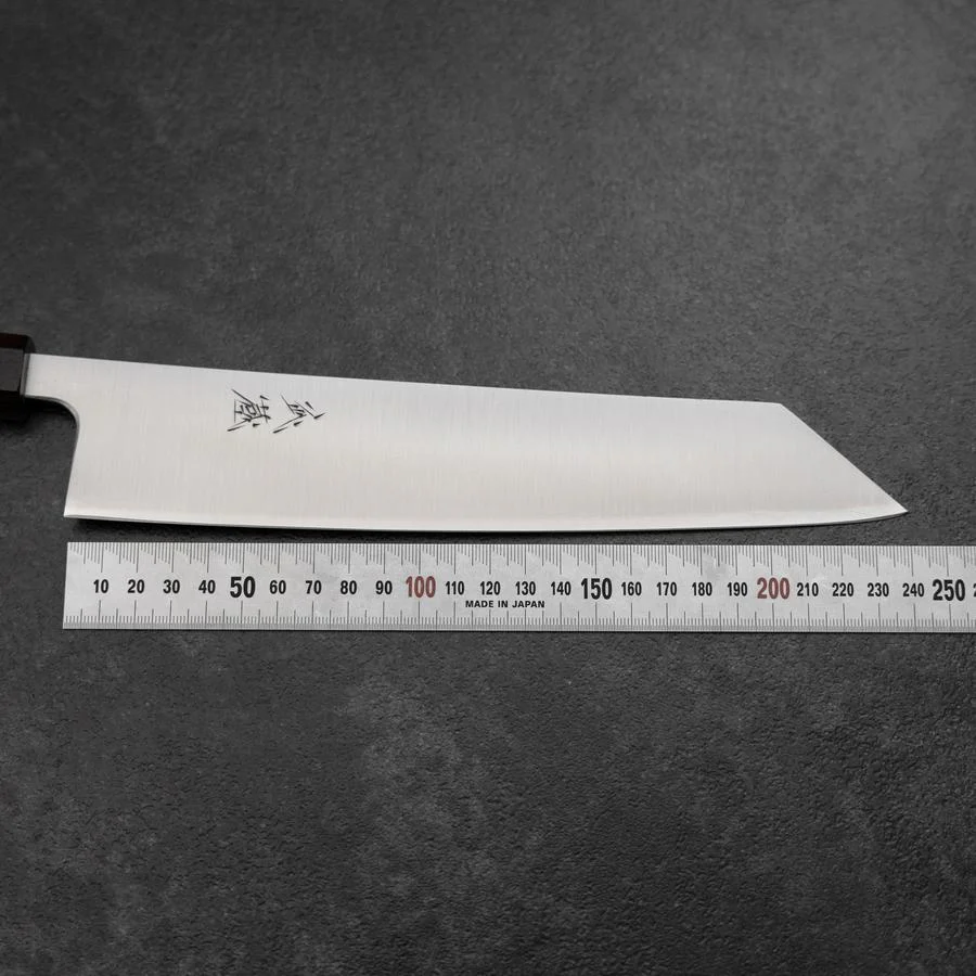 Kiritsuke Gyuto Silver Steel #3 Poliert Walnussholz Griff 240mm - Image 6