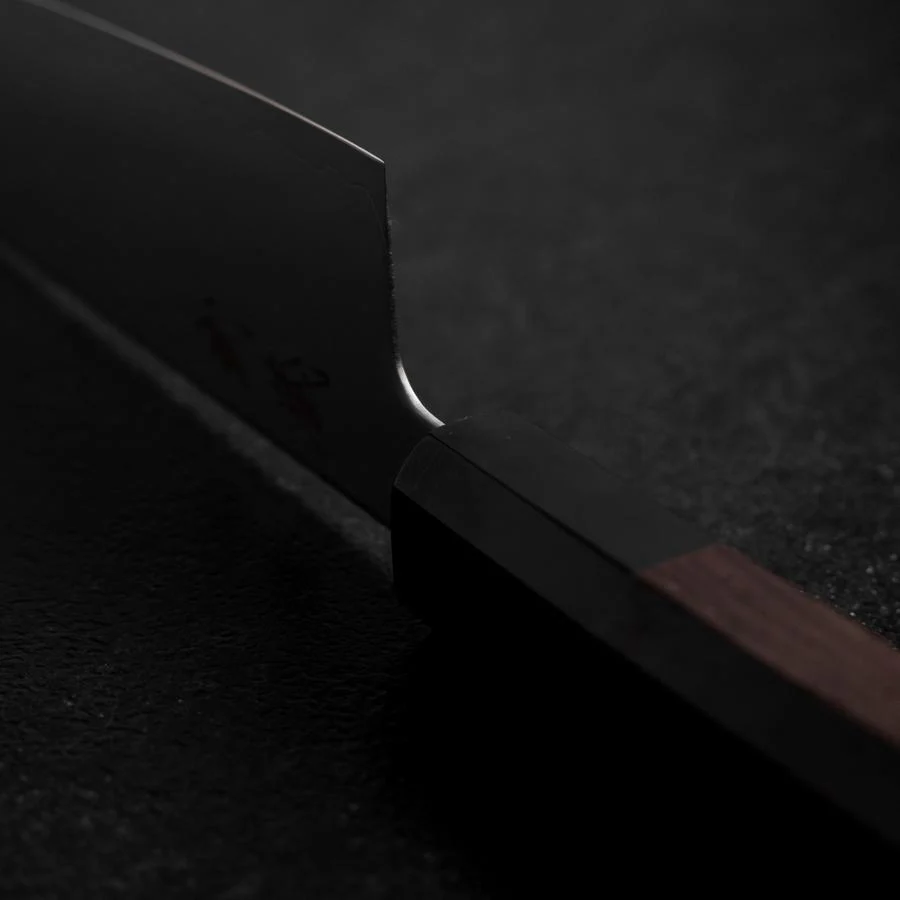 Kiritsuke Gyuto SLD Kagami Büffelhorn und Walnussholz Griff 205mm - Image 4
