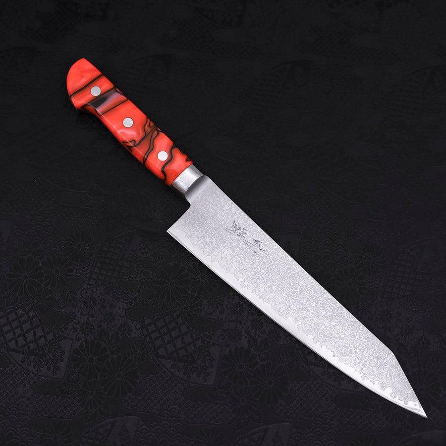 Kiritsuke VG-10 Damast Blaues Marmorierter Epoxidharz Griff 210mm