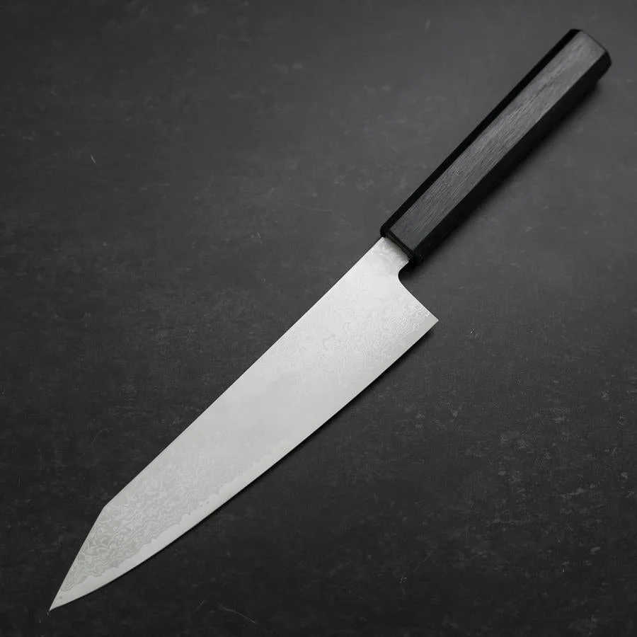 Kiritsuke Gyuto VG-10 Damast Dunkelblauer Urushi Griff 210mm - Image 2