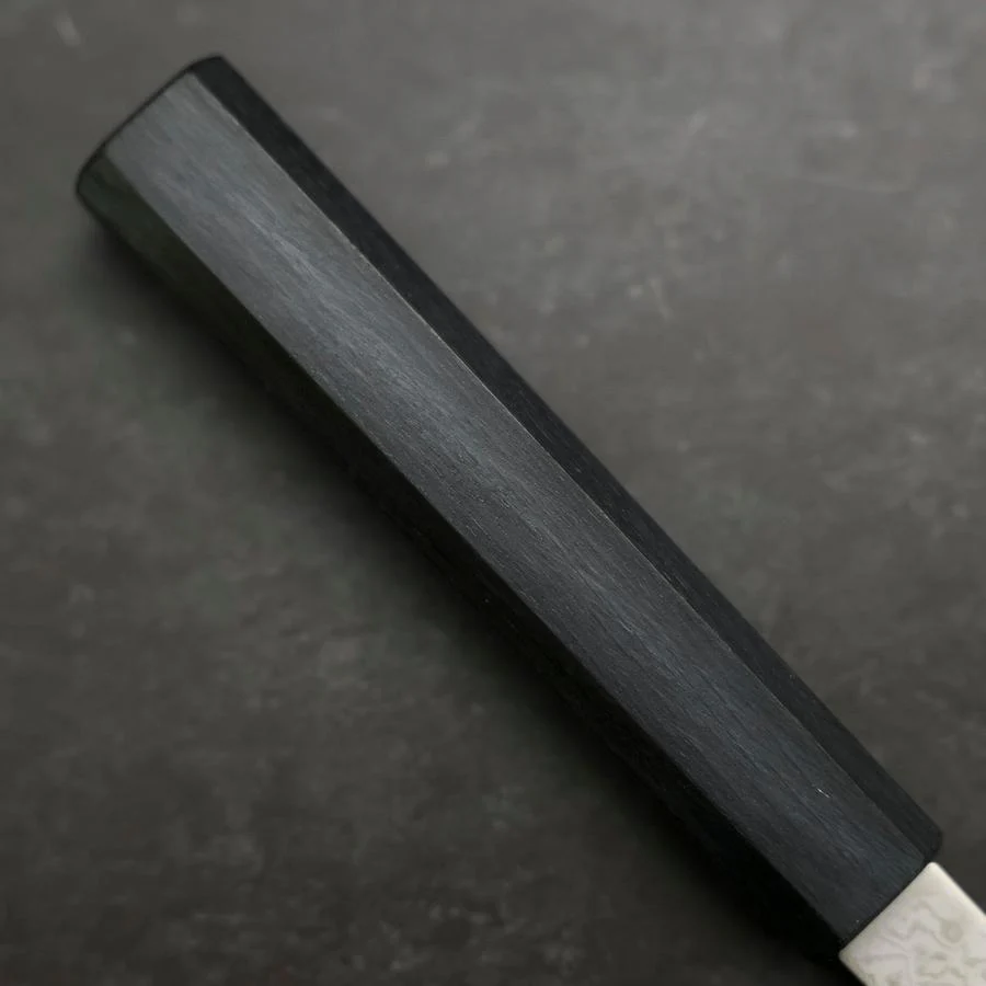Kiritsuke Gyuto VG-10 Damast Dunkelblauer Urushi Griff 210mm - Image 6