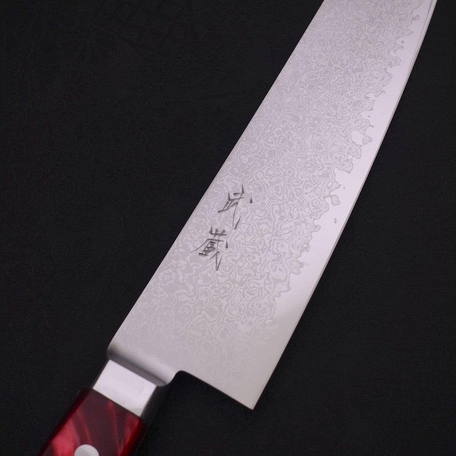Kiritsuke VG-10 Damast Rot Marmorierter Griff 210mm - Image 3