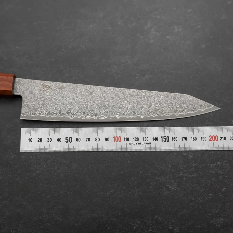 Kiritsuke Gyuto VG-10 Damast Rosen- und Ebenholz Griff 210mm - Image 7