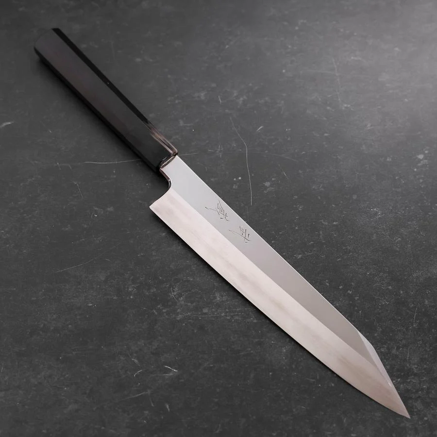 Kiritsuke Gyuto VG-10 Kagami Büffelhorn und Ebenholz Griff 240mm