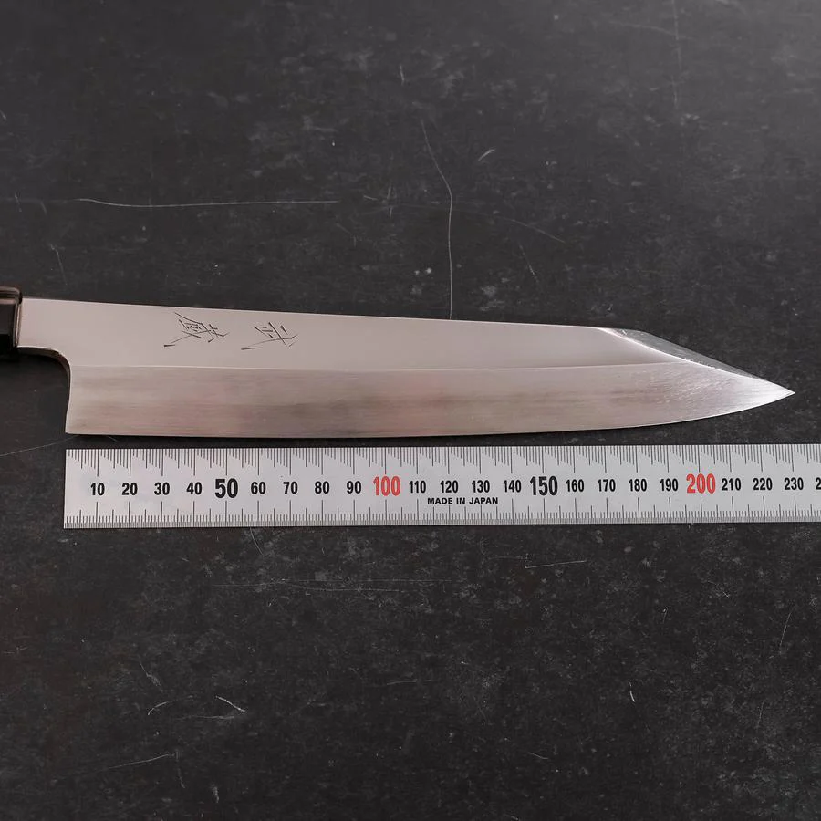 Kiritsuke Gyuto VG-10 Kagami Büffelhorn und Ebenholz Griff 240mm - Image 7