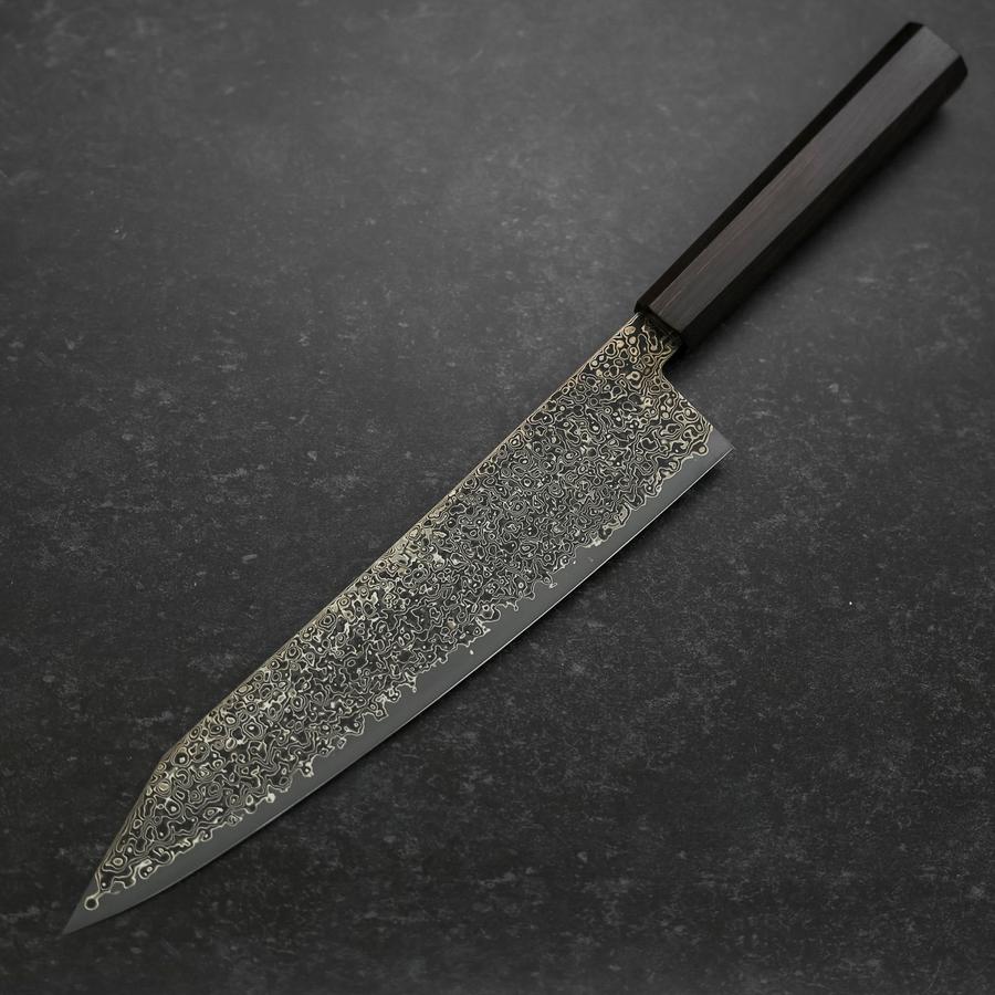 Kiritsuke VG-10 Kurozome Damast Büffelhorn und Ebenholz Griff 240mm - Image 2