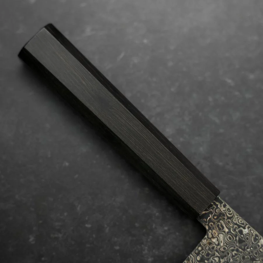 Kiritsuke VG-10 Kurozome Damast Büffelhorn und Ebenholz Griff 240mm - Image 6